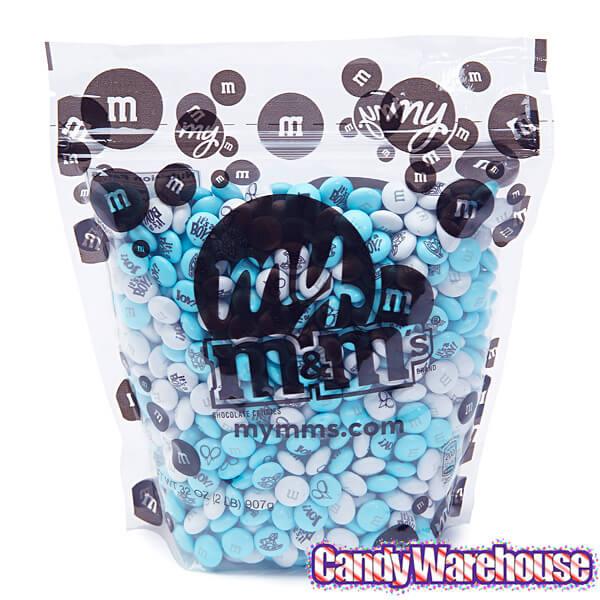 M&amp;M&#39;s Milk Chocolate Candy - Baby Boy: 2LB Bag - Candy Warehouse