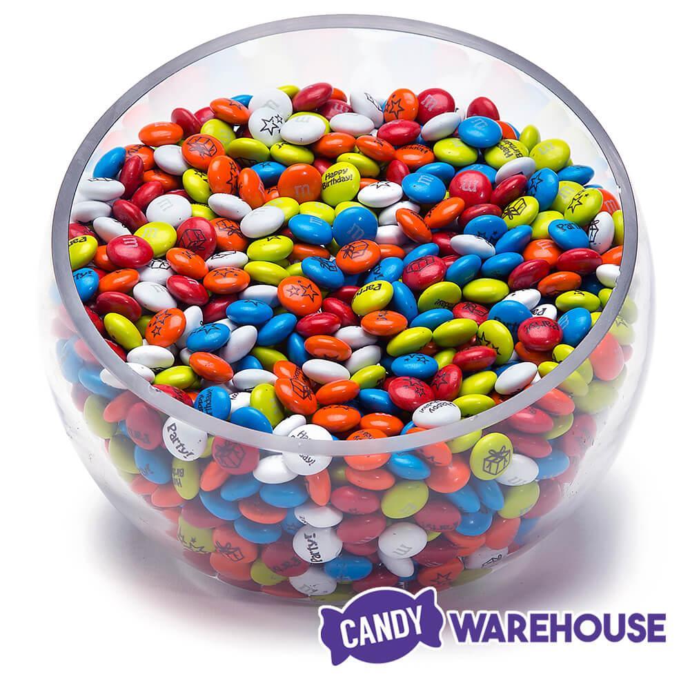 M&amp;M&#39;s Milk Chocolate Candy - Birthday: 2LB Bag - Candy Warehouse