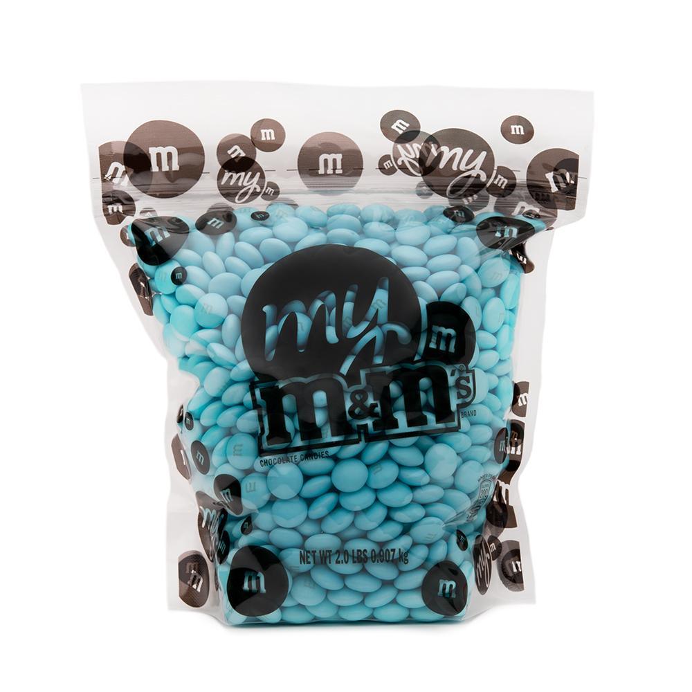 M&amp;M&#39;s Milk Chocolate Candy - Light Blue: 2LB Bag - Candy Warehouse