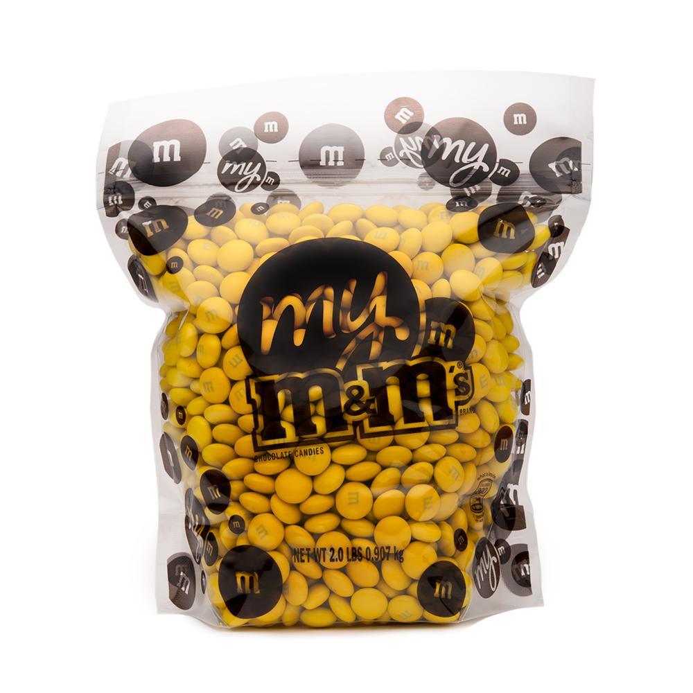 M&amp;M&#39;s Milk Chocolate Candy - Yellow: 2LB Bag - Candy Warehouse