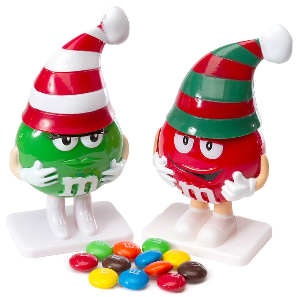 M&M's Minis Candy Filled Christmas Figurines: 12-Piece Display - Candy Warehouse