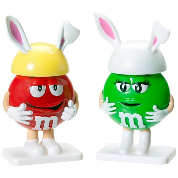 M&M's Minis Candy Filled Easter Bunny Figurines: 12-Piece Display - Candy Warehouse