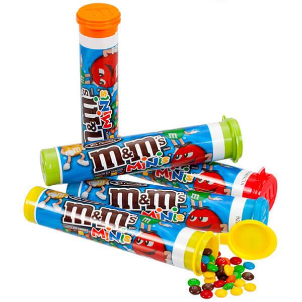 M&M's Minis Candy Mega Tubes: 24-Piece Box - Candy Warehouse