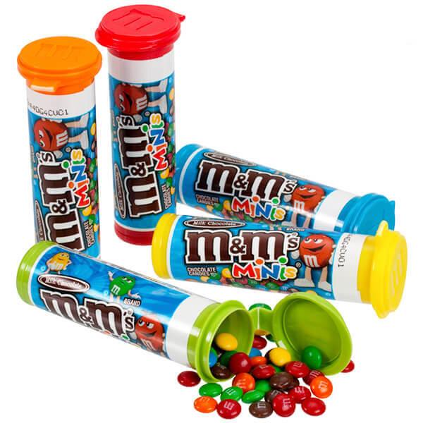 M&M's Minis Candy Tubes: 24-Piece Box - Candy Warehouse