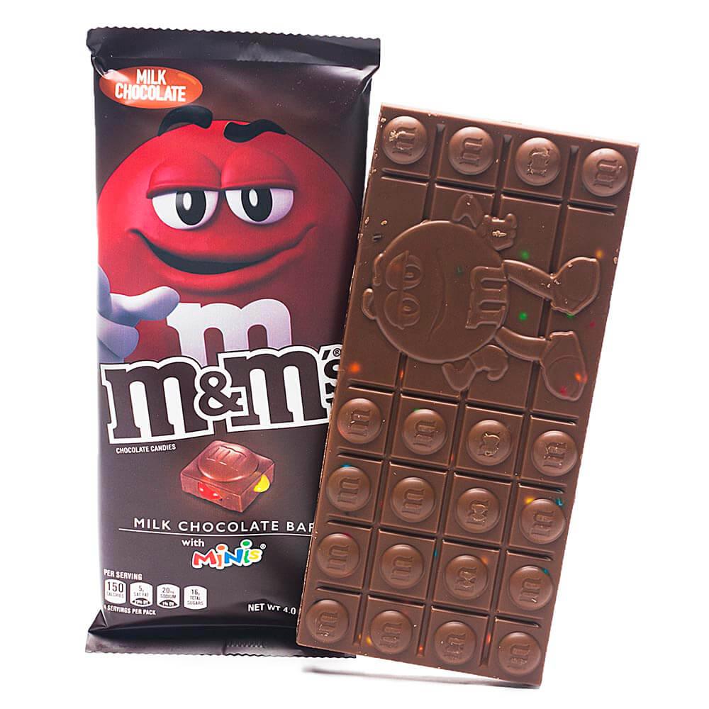 M&M's Minis Milk Chocolate Candy Bars: 12-Piece Box - Candy Warehouse