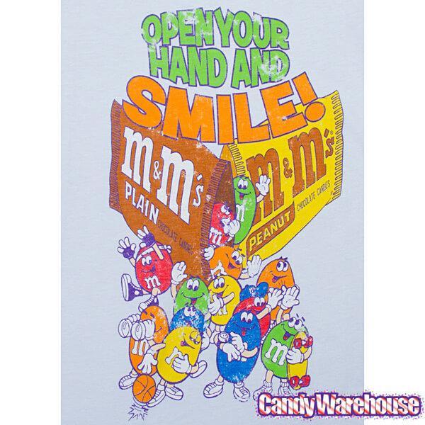 M&amp;M&#39;s Open Your Hand and Smile Distressed T-Shirt - Youth - XLarge - Candy Warehouse