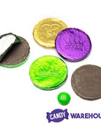 Mardi Gras Chocolate Coins Candy: 60-Piece Bag