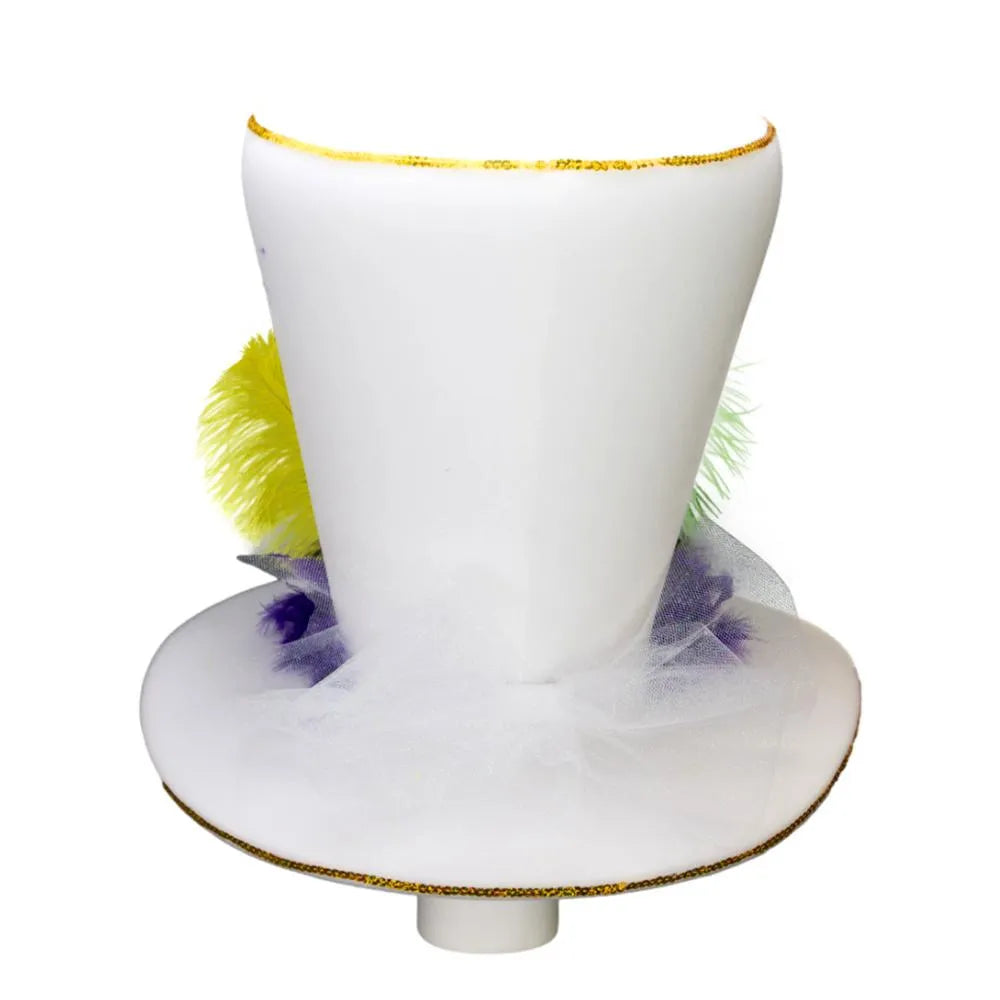 Mardi Gras Bride Hat