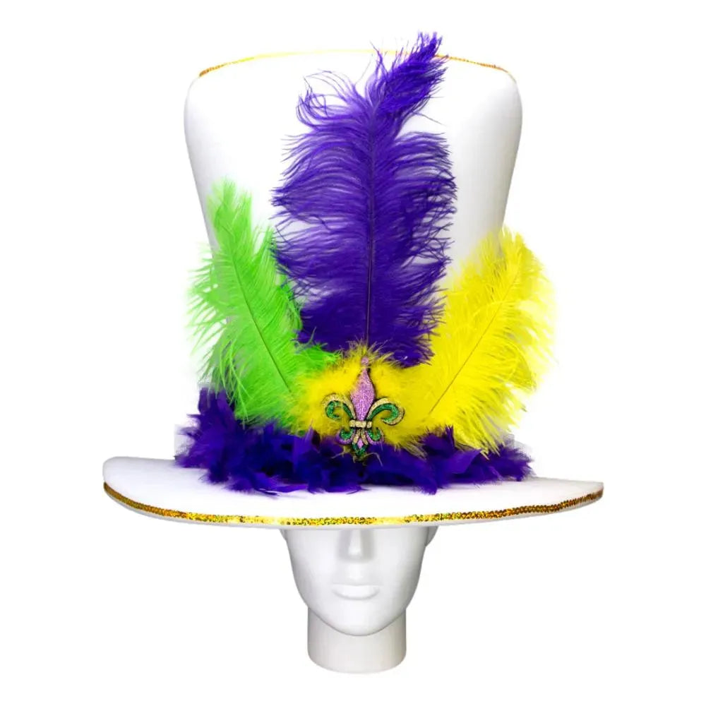 Mardi Gras Bride Hat