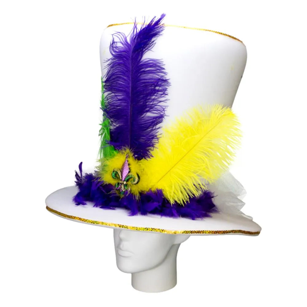 Mardi Gras Bride Hat