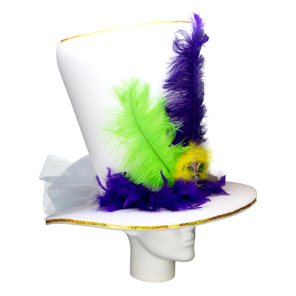 Mardi Gras Bride Hat