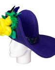 Mardi Gras Roses Lady Hat