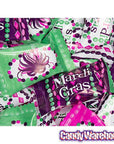 Mardi Gras Wrapped Buttermint Creams: 300-Piece Case - Candy Warehouse