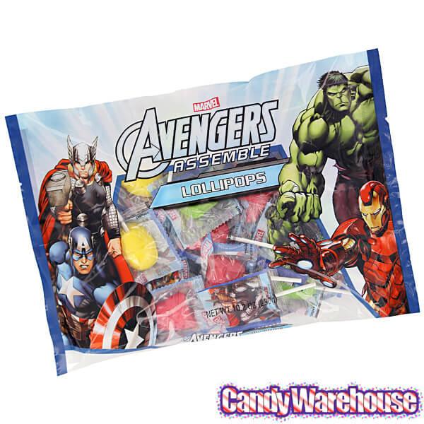 Marvel Avengers Lollipops: 25-Piece Bag - Candy Warehouse