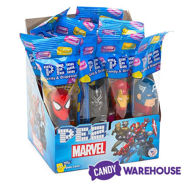 Marvel Avengers PEZ Candy Packs: 12-Piece Display - Candy Warehouse