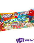 Marvel Cartoon Character Candy Sticks 2-Packs: 100-Piece Bag