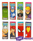 Marvel Cartoon Character Candy Sticks 2-Packs: 100-Piece Bag