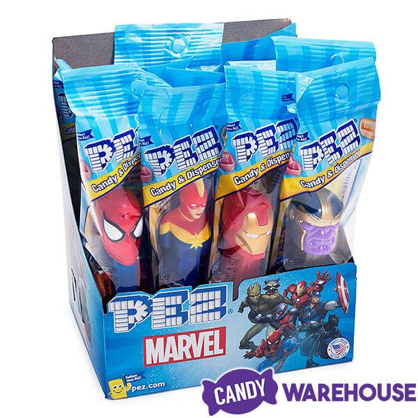 Marvel PEZ Candy Packs: 12-Piece Display - Candy Warehouse