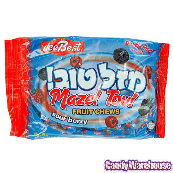 Mazel Tov Sour Berry Fruit Chews: 16-Ounce Bag - Candy Warehouse