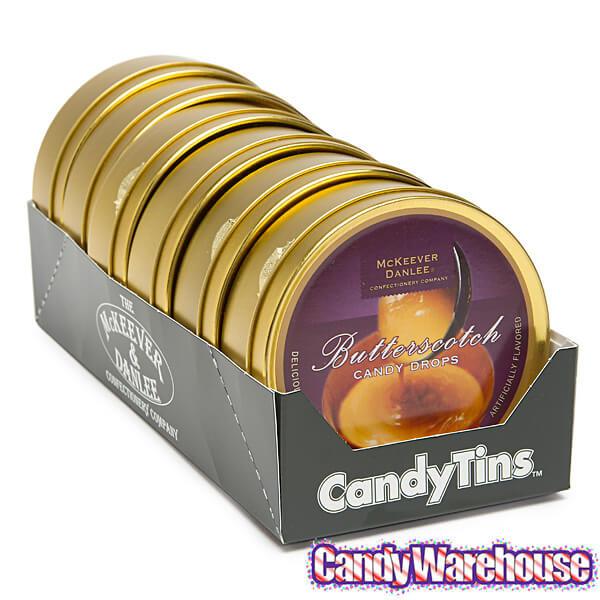 McKeever & Danlee Bon Bons Candy Tins - Butterscotch: 6-Piece Box - Candy Warehouse