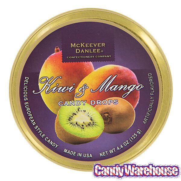 McKeever & Danlee Bon Bons Candy Tins - Mango & Kiwi: 6-Piece Box - Candy Warehouse