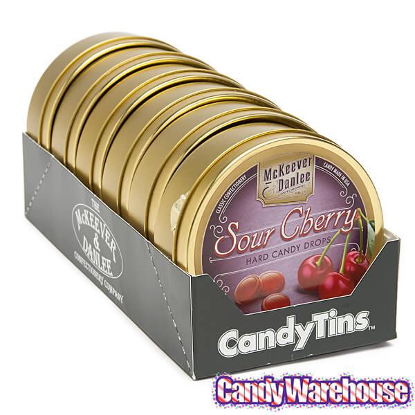 McKeever & Danlee Bon Bons Candy Tins - Sour Cherry: 6-Piece Box - Candy Warehouse