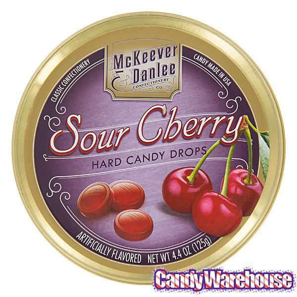 McKeever & Danlee Bon Bons Candy Tins - Sour Cherry: 6-Piece Box - Candy Warehouse