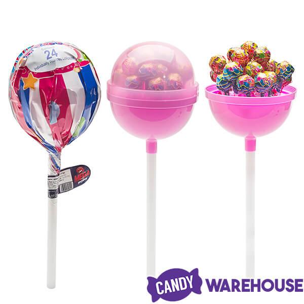 Mega Lollipops Giant Suckers: 6-Piece Display - Candy Warehouse