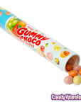 Meiji Chocolate Covered Gummy Fruits Candy: 50-Piece Tube - Candy Warehouse