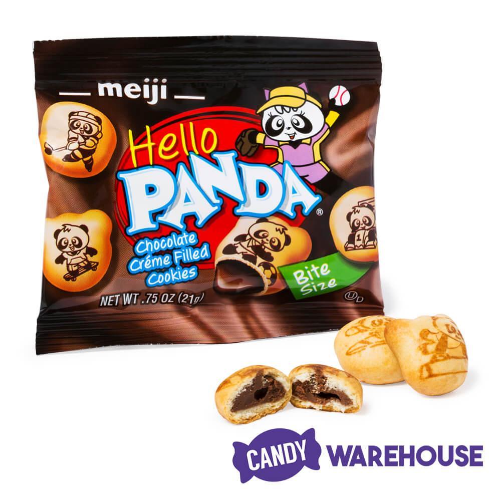 Meiji Hello Panda Chocolate Creme Filled Cookies: 32-Piece Box - Candy Warehouse