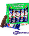 Melster Candies Chocolatey Covered Marshmallow Santas: 5-Piece Box