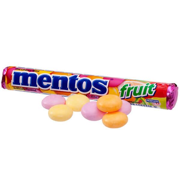 Mentos Candy Rolls - Fruit: 15-Piece Box - Candy Warehouse