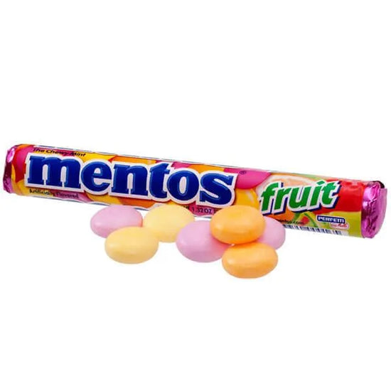 Mentos Candy Rolls - Fruit: 15-Piece Box | Candy Warehouse