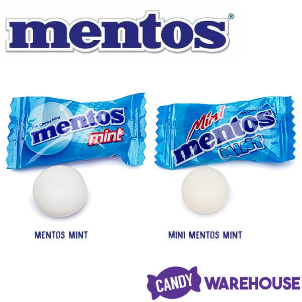 Mentos Mint Candy Single Packs: 125-Piece Bag - Candy Warehouse