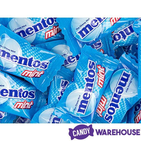 Mentos Mint Candy Single Packs: 125-Piece Bag - Candy Warehouse