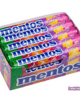 Mentos Rainbow Chewy Mints Candy Rolls: 15-Piece Box