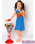 Metal 2-Foot Spiral Gumball Machine with Gumballs - Candy Warehouse