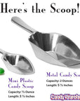 Metal 2-Ounce Candy Scoop with Flat Bottom - Candy Warehouse