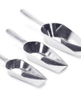 Metal Flat-Bottom Candy Scoops: 3-Piece Set - Candy Warehouse