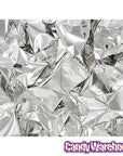 Metallic Silver Wrapped Buttermint Creams: 300-Piece Case - Candy Warehouse