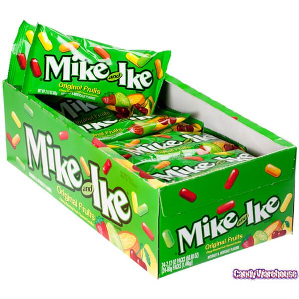 Mike and Ike Candy 1.8-Ounce Packs: 24-Piece Box - Candy Warehouse