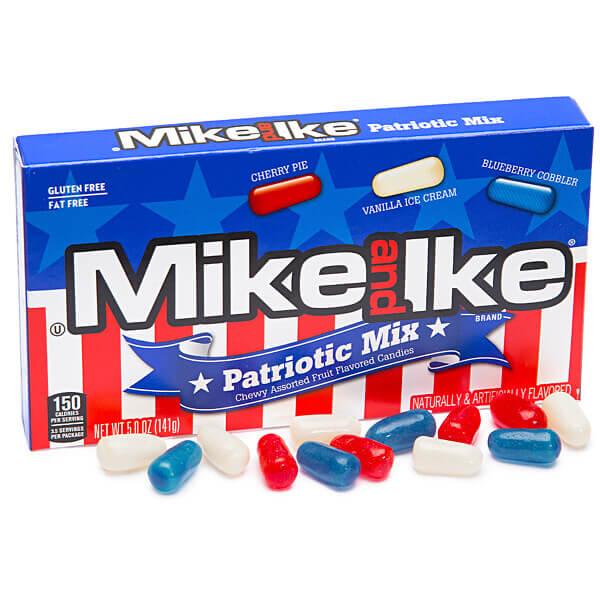 Mike and Ike USA Mix Candy 5-Ounce Packs: 12-Piece Box - Candy Warehouse