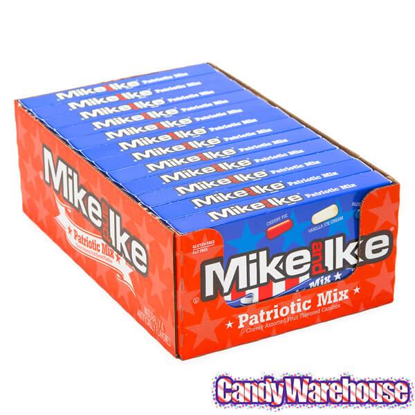 Mike and Ike USA Mix Candy 5-Ounce Packs: 12-Piece Box - Candy Warehouse