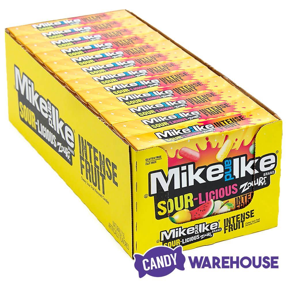 Mike and Ike Zours Candy 3.6-Ounce Packs: 12-Piece Box - Candy Warehouse