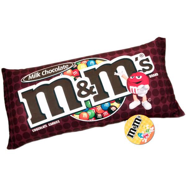 Milk Chocolate M&amp;M&#39;s Squishy Candy Pillow - Candy Warehouse