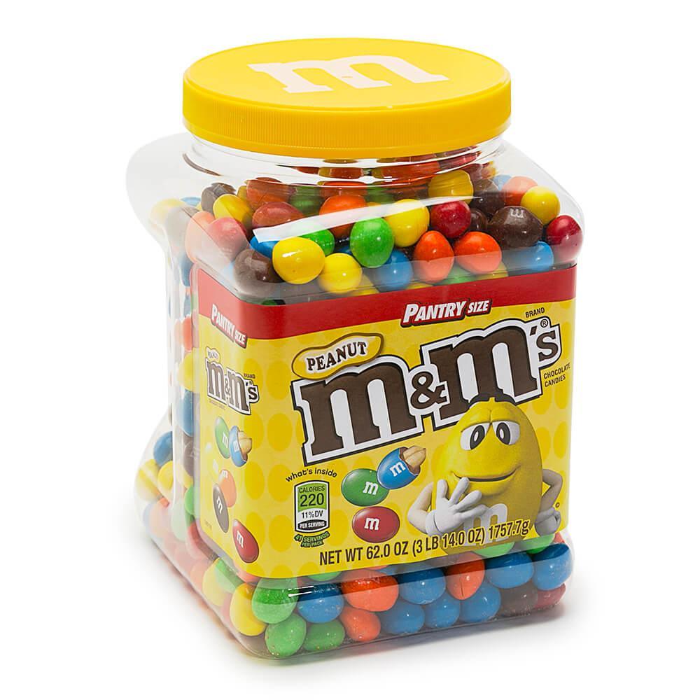 Milk Chocolate Peanut M&amp;M&#39;s Candy: 56-Ounce Jar - Candy Warehouse