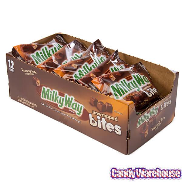 Milky Way Bites Candy Packs: 12-Piece Box - Candy Warehouse