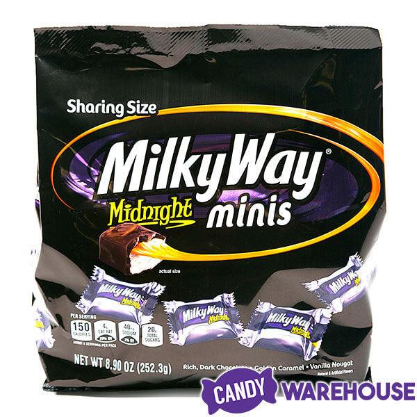 Milky Way Midnight Minis Candy: 8.9-Ounce Bag | Candy Warehouse