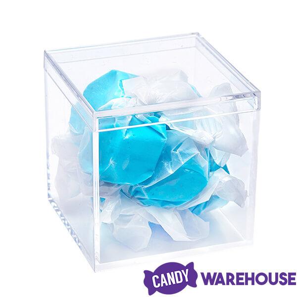 Mini Acrylic Favor Boxes - 5-Ounce Cube with Lid: 12-Piece Set - Candy Warehouse