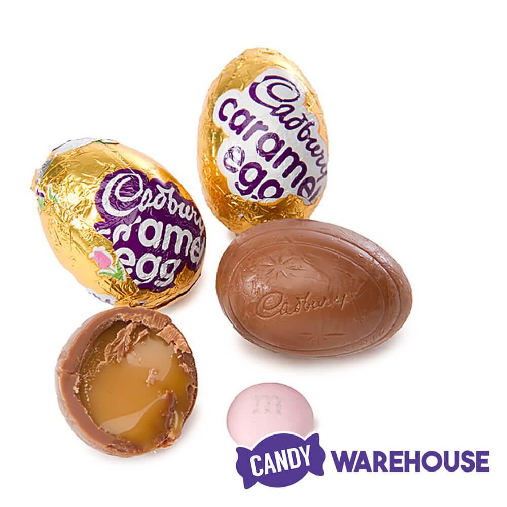 Mini Cadbury Caramel Filled Milk Chocolate Eggs: 12-Piece Tray - Candy Warehouse